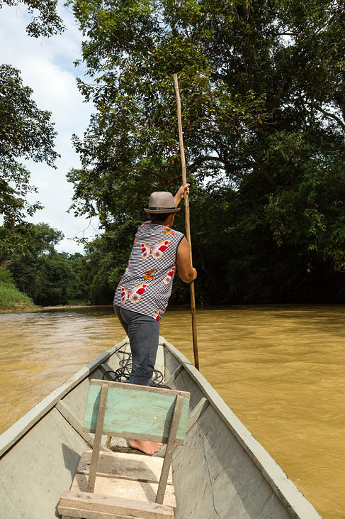 longboat on lemanak river