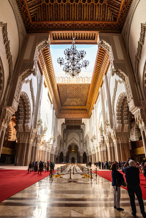 moschee hassan II mit schiebedach